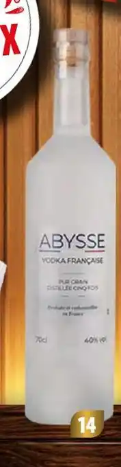 Lidl Abysse vodka française offre