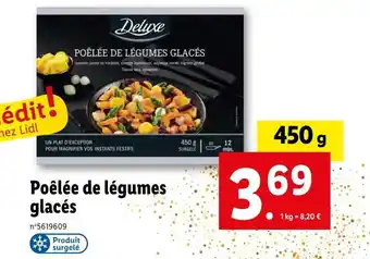 Lidl Deluxe poêlée de légumes glacés offre