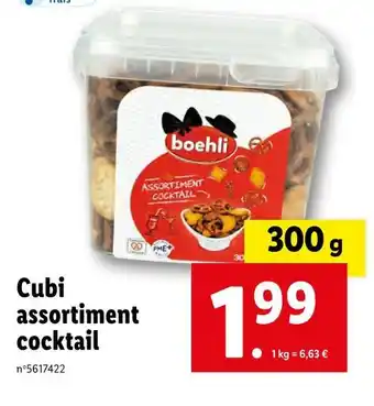 Lidl Boehli cubi assortiment cocktail offre