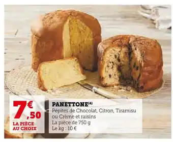Super U Panettone offre