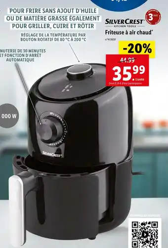 Lidl Silver crest friteuse à air chaud offre