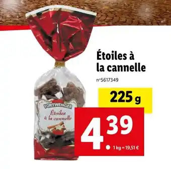 Lidl Fortwenger étoiles à la cannelle offre