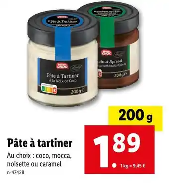 Lidl Mister choc pâte à tartiner offre