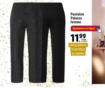 Lidl Esmara pantalon palazzo femme offre