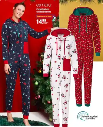 Promo Esmara combinaison de noel femme chez Lidl