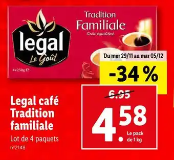 Lidl Legal legal café tradition familiale offre