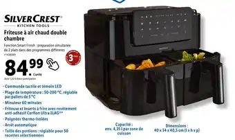 Lidl Silver crest friteuse à air chaud double chambre offre
