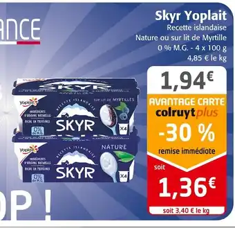 Colruyt Yoplait skyr offre