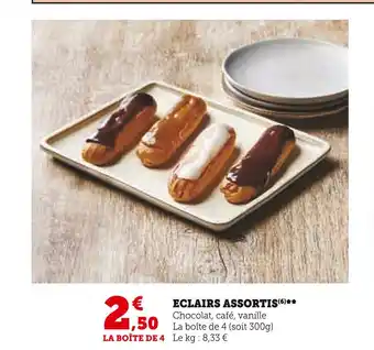U Express Eclairs assortis offre