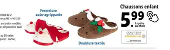 Lidl Lupilu chaussons enfant offre