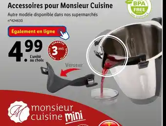 Monsieur cuisine accessoires pour monsieur cuisine