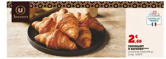 U Express U saveurs croissant offre