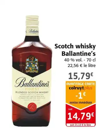 Colruyt Ballantine’s scotch whisky offre