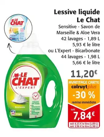 Colruyt Le chat lessive liquide offre