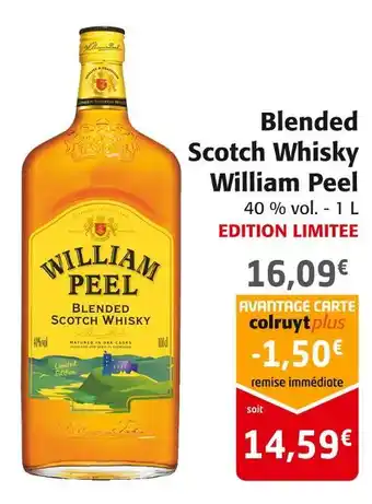 Colruyt William peel blended scotch whisky offre