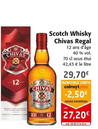 Colruyt Chivas regal scotch whisky offre