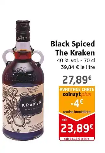 Colruyt The kraken black spiced offre