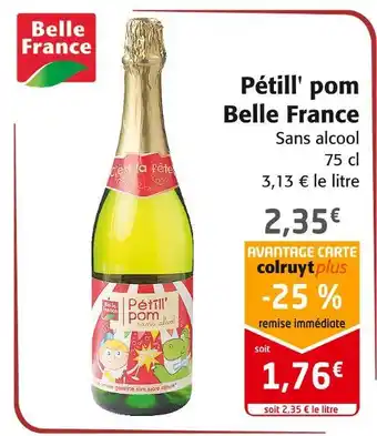 Colruyt Belle france pétill' pom offre