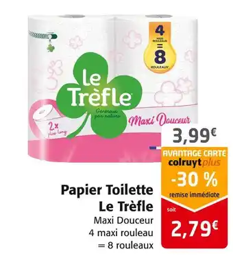 Colruyt Le trèfle papier toilette offre