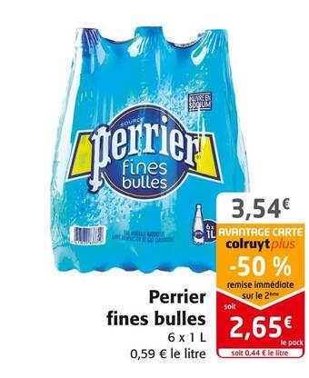 Colruyt Perrier perrier fines bulles offre