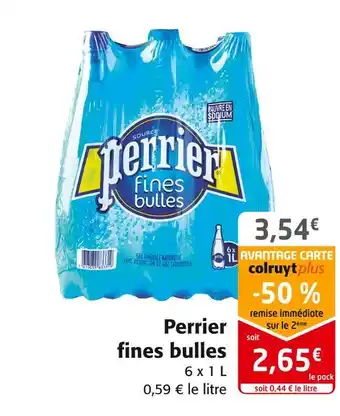 Colruyt Perrier perrier fines bulles offre