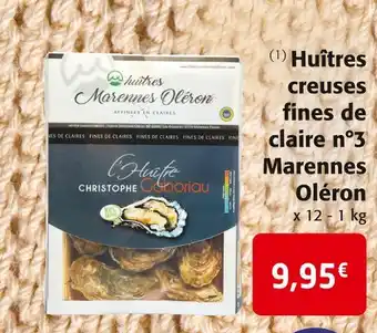 Marennes oléron hußtres creuses fines de claire n°3