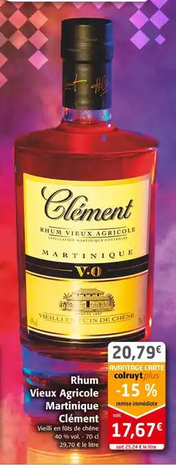 Colruyt Clément rhum vieux agricole martinique offre