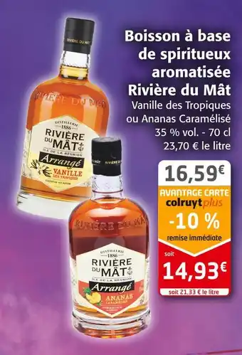 Colruyt Rivière du mât boisson à base de spiritueux aromatisée offre