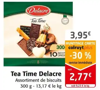 Colruyt Delacre tea time offre