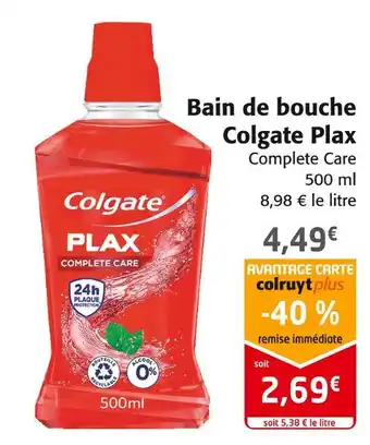 Colgate bain de bouche plax