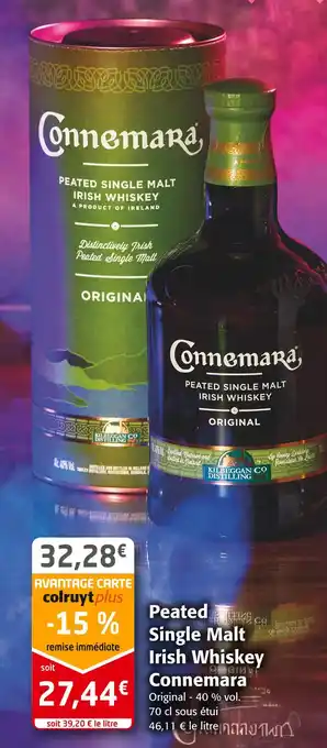 Colruyt Connemara peated single malt irish whiskey offre