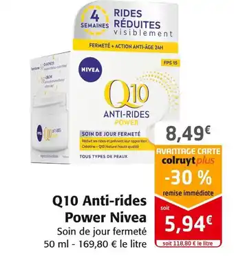 Colruyt Nivea q10 anti-rides power offre