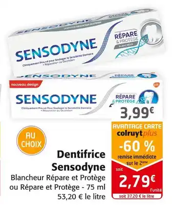 Colruyt Sensodyne dentifrice offre