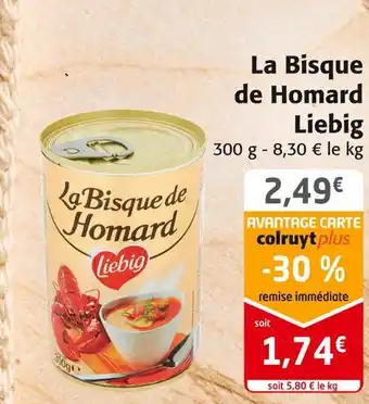 Colruyt Liebig la bisque de homard offre