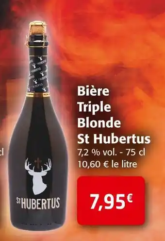 Colruyt St hubertus bière triple blonde offre