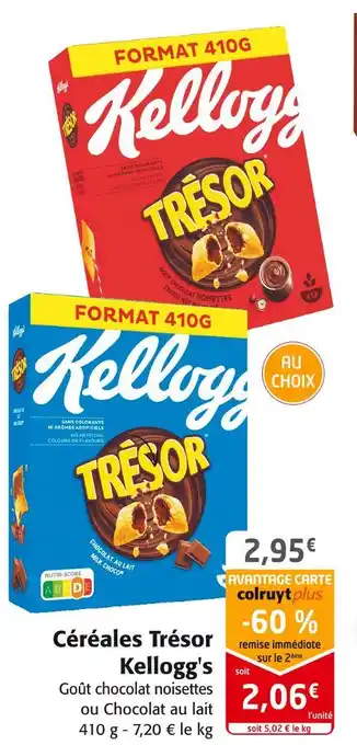 Colruyt Kellogg's céréales trésor offre