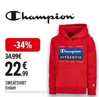 Intersport Champion sweatshirt enfant offre