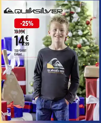 Intersport Quicksilver tee-shirt enfant offre