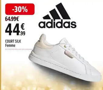 Intersport Adidas court silk femme offre
