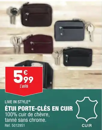 ALDI ÉTUI PORTE-CLÉS EN CUIR offre