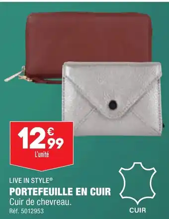 ALDI PORTEFEUILLE EN CUIR offre