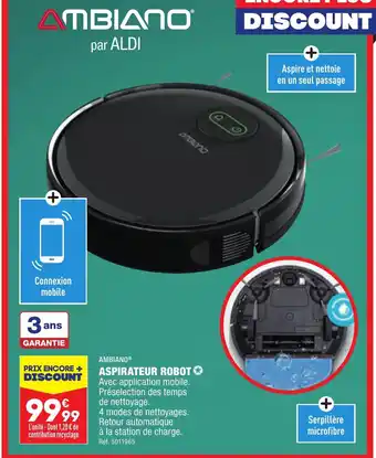 ALDI ASPIRATEUR ROBOT offre