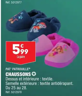 ALDI CHAUSSONS offre