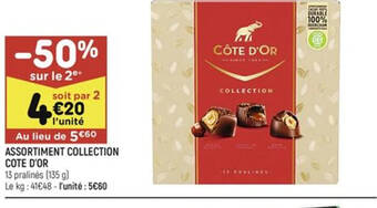 Leader Price ASSORTIMENT COLLECTION COTE D'OR offre