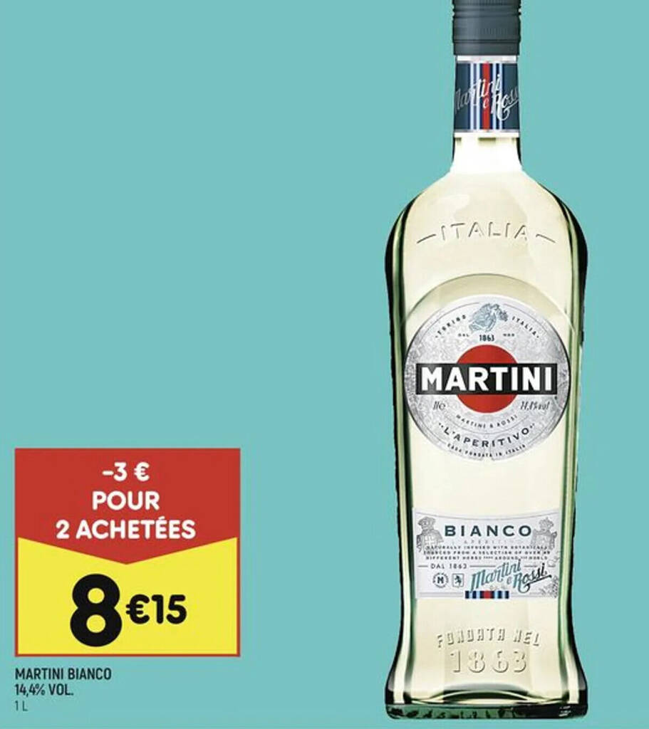 Promo MARTINI BIANCO 14,4 VOL. chez Leader Price