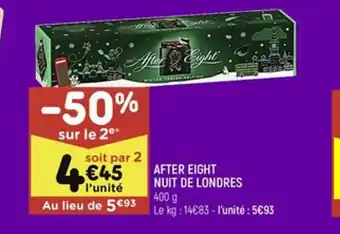 Leader Price AFTER EIGHT NUIT DE LONDRES offre