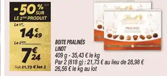 Netto BOITE PRALINÉS LINDT offre