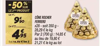Netto CÔNE ROCHER FERRERO offre