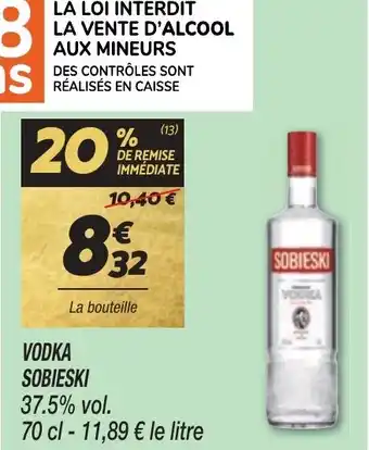 Netto VODKA SOBIESKI offre