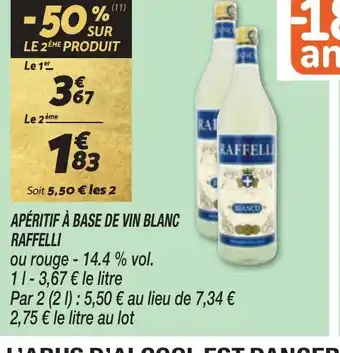 Netto APÉRITIF À BASE DE VIN BLANC RAFFELLI offre